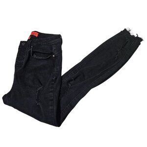 Wax Butt I Love You Jeans Womens Size 5 Skinny Low Rise Black Denim Pants